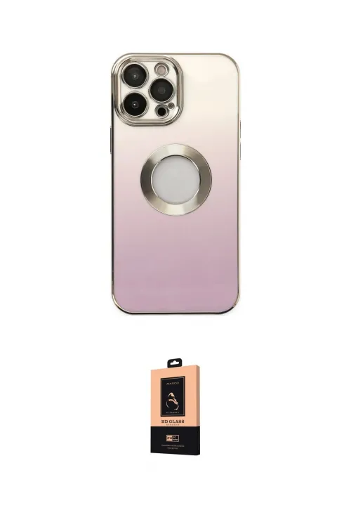 ieg™ iPhone 13 Pro Max Kılıf Kutup Yansıma Özel Seri - Şeffaf Maxco Cam Ekran Koruyucu