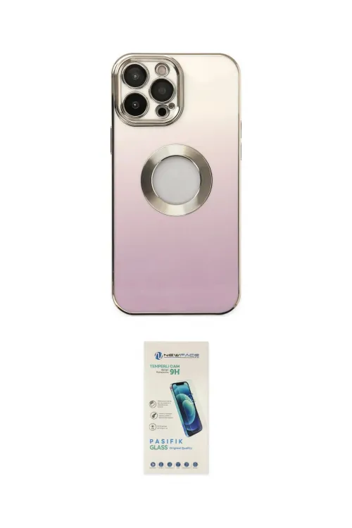 ieg™ iPhone 13 Pro Max Kılıf Kutup Yansıma Özel Seri - Şeffaf Pasifik Cam Ekran Koruyucu