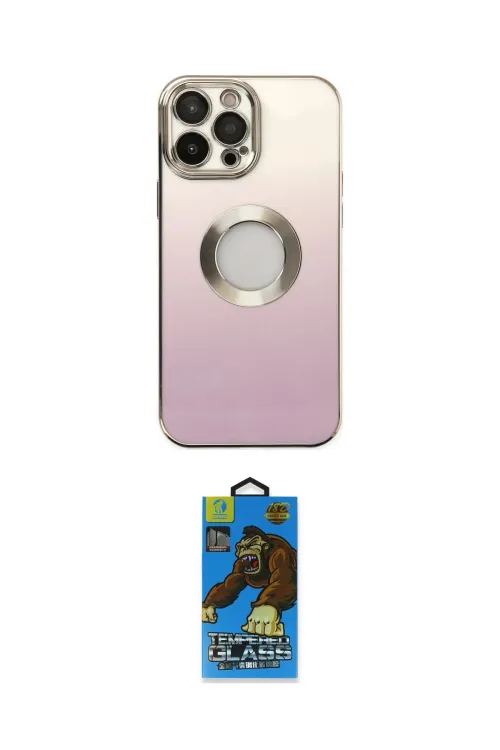 ieg™ iPhone 13 Pro Max Kılıf Kutup Yansıma Özel Seri - Siyah 18D Cam Ekran Koruyucu