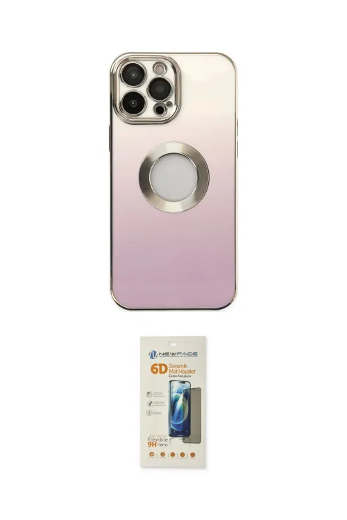 ieg™ iPhone 13 Pro Max Kılıf Kutup Yansıma Özel Seri - Siyah 6D Mat Seramik Hayalet Nano Ekran Koruyucu