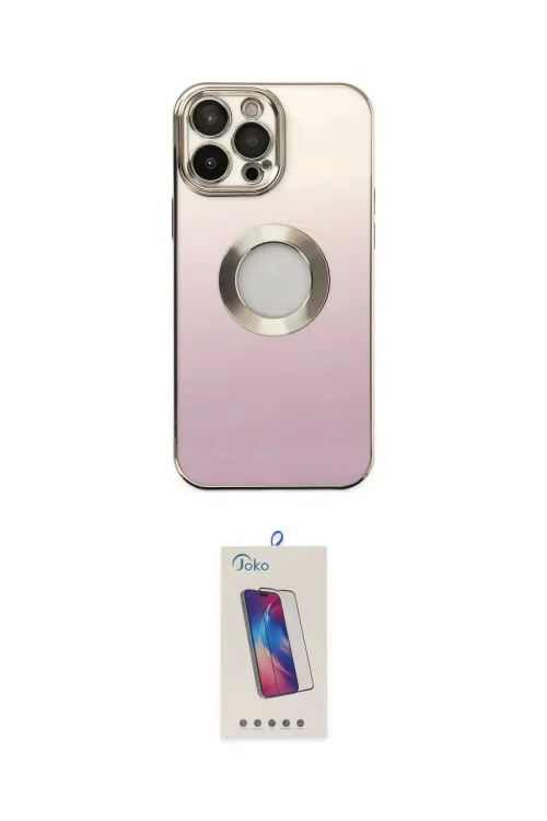 ieg™ iPhone 13 Pro Max Kılıf Kutup Yansıma Özel Seri - Siyah Joko 5D Cam