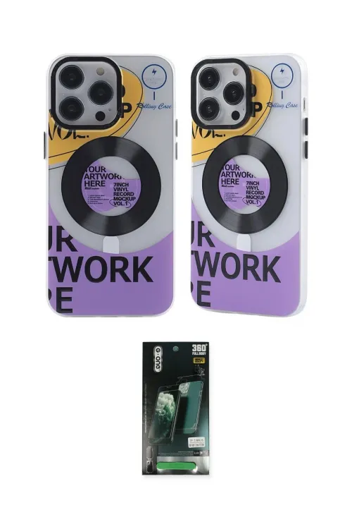 ieg™ iPhone 13 Pro Max Kılıf Nova Doku Koleksiyonu - Şeffaf 360 Full Body Arka Koruyucu