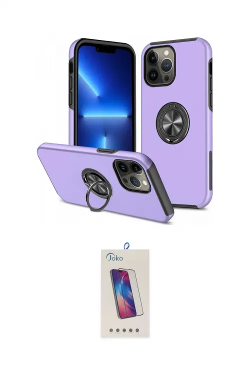 ieg™ iPhone 13 Pro Max Kılıf Odak Form Prime - Siyah Joko 5D Cam