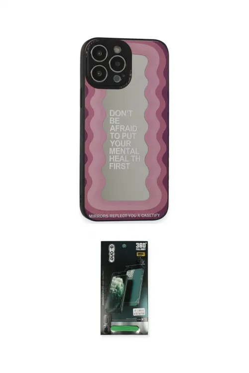 ieg™ iPhone 13 Pro Max Kılıf Odak Klasik Serisi - Şeffaf 360 Full Body Arka Koruyucu
