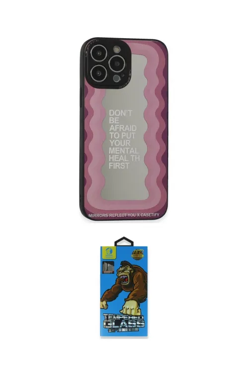 ieg™ iPhone 13 Pro Max Kılıf Odak Klasik Serisi - Siyah 18D Cam Ekran Koruyucu