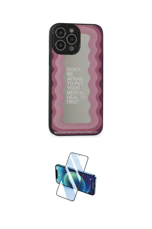 ieg™ iPhone 13 Pro Max Kılıf Odak Klasik Serisi - Siyah 3D Antistatik Cam Ekran Koruyucu