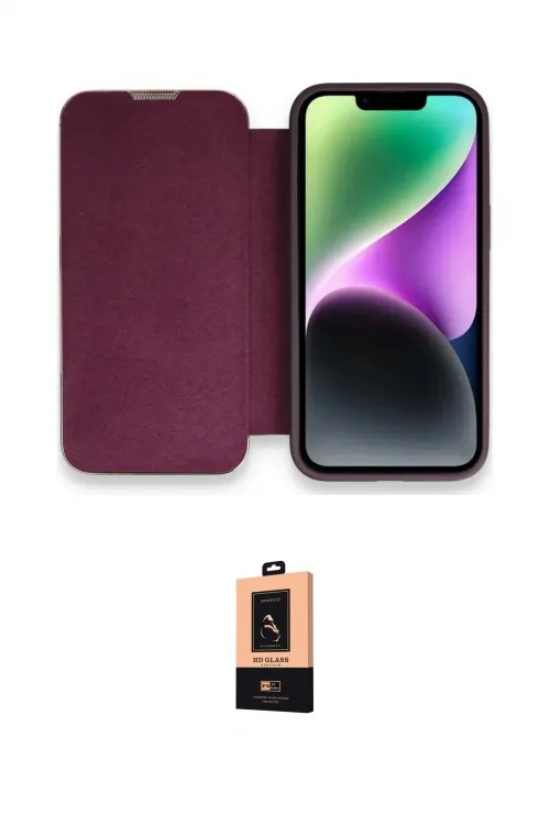ieg™ iPhone 13 Pro Max Kılıf Siluet Minimal Serisi - Şeffaf Maxco Cam Ekran Koruyucu