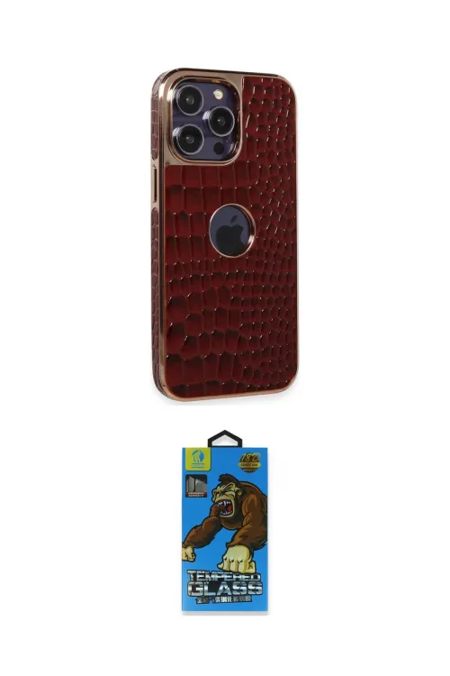 ieg™ iPhone 13 Pro Max Kılıf Ufuk Form Prime - Siyah 18D Cam Ekran Koruyucu