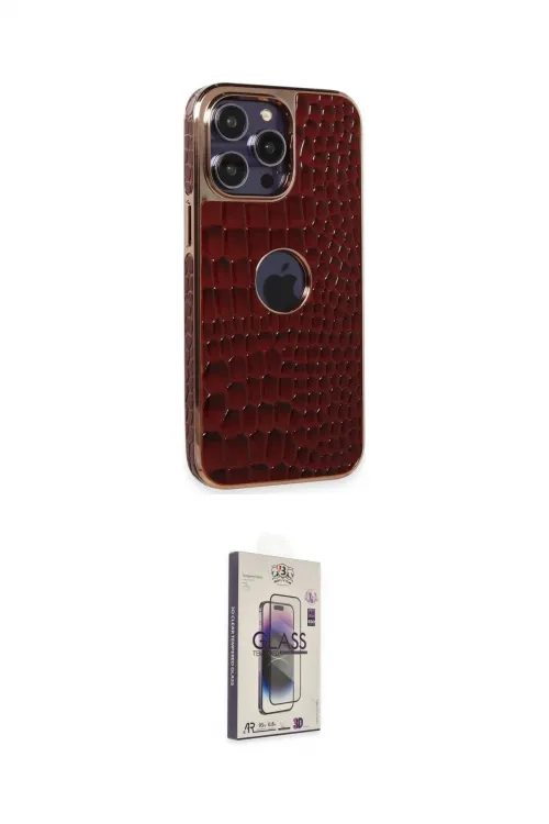 ieg™ iPhone 13 Pro Max Kılıf Ufuk Form Prime - Siyah Bilvis 3D Cam Ekran Koruyucu