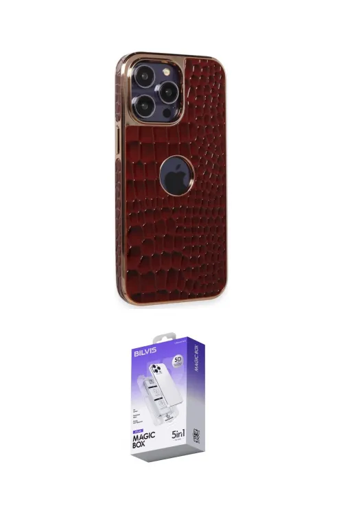 ieg™ iPhone 13 Pro Max Kılıf Ufuk Form Prime - Siyah Bilvis 5in1 3D Magic Cam Ekran Koruyucu