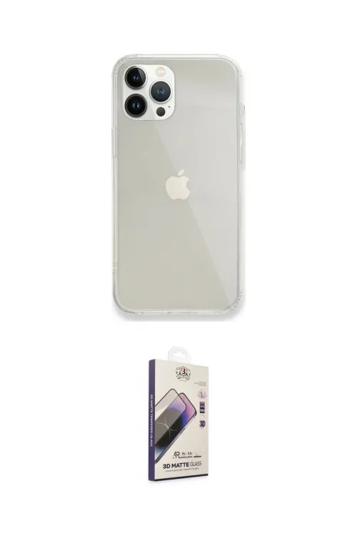 ieg™ iPhone 13 Pro Max Kılıf Vadi Asil Prime - Siyah Bilvis 3D Mat Cam Ekran Koruyucu
