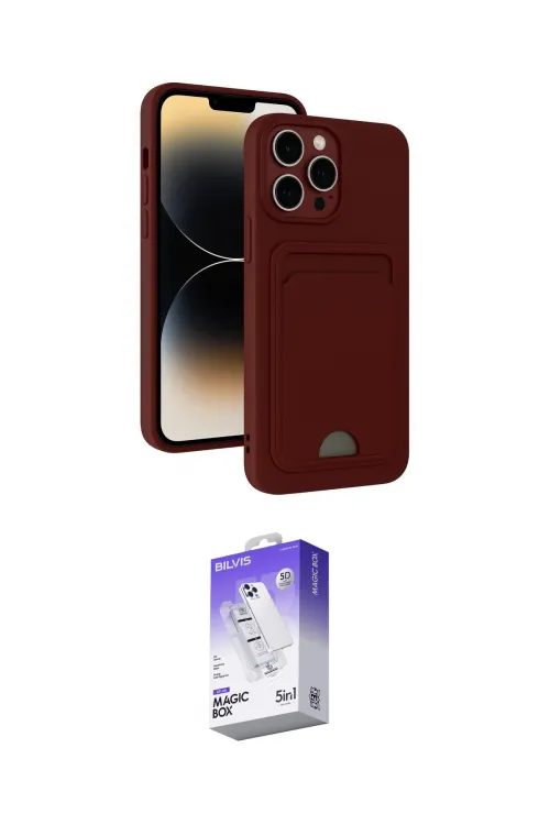 ieg™ iPhone 13 Pro Max Kılıf Vadi Çizgi Prime - Siyah Bilvis 5in1 3D Magic Cam Ekran Koruyucu
