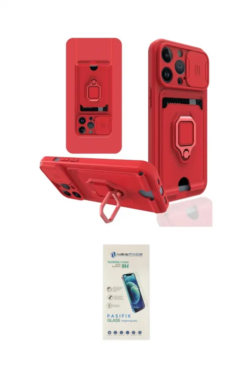 ieg™ iPhone 13 Pro Max Kılıf Vadi Form Prime - Şeffaf Pasifik Cam Ekran Koruyucu