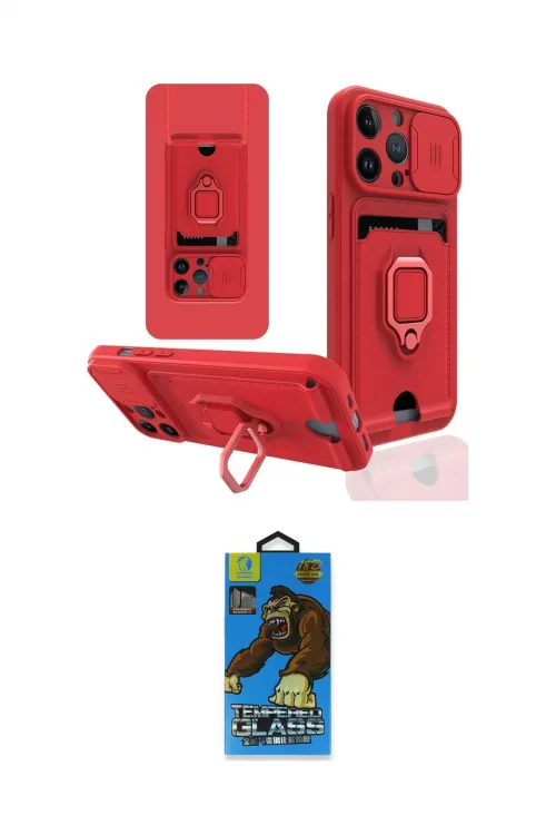 ieg™ iPhone 13 Pro Max Kılıf Vadi Form Prime - Siyah 18D Cam Ekran Koruyucu