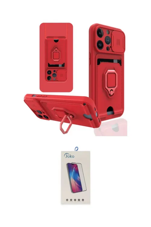 ieg™ iPhone 13 Pro Max Kılıf Vadi Form Prime - Siyah Joko 5D Cam