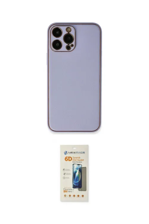 ieg™ iPhone 13 Pro Max Kılıf Yadigar Klasik - Siyah 6D Mat Seramik Hayalet Nano Ekran Koruyucu