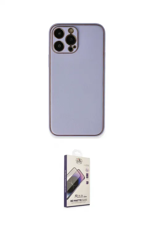 ieg™ iPhone 13 Pro Max Kılıf Yadigar Klasik - Siyah Bilvis 3D Mat Cam Ekran Koruyucu