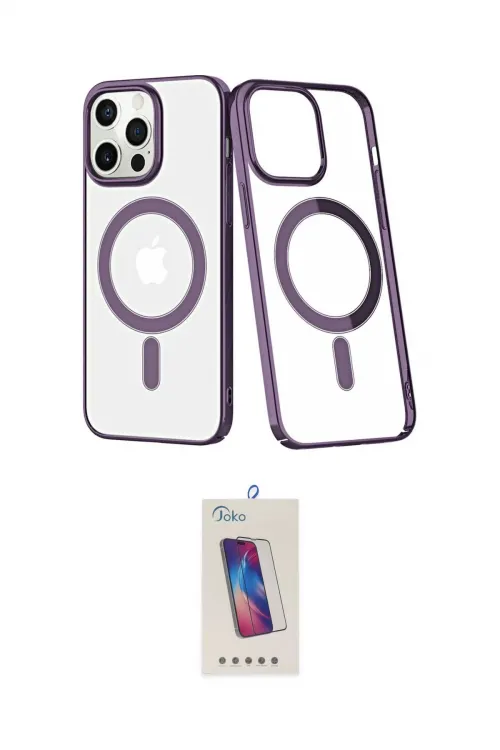 ieg™ iPhone 13 Pro Max Kılıf Yörünge Minimal - Siyah Joko 5D Cam