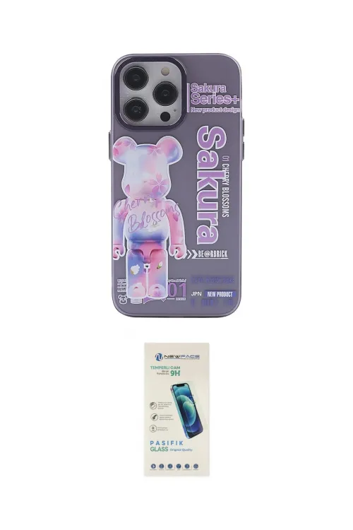 ieg™ iPhone 13 Pro Max Kılıf Zirve Form Özel Seri - Şeffaf Pasifik Cam Ekran Koruyucu