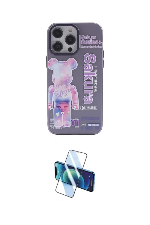 ieg™ iPhone 13 Pro Max Kılıf Zirve Form Özel Seri - Siyah 3D Antistatik Cam Ekran Koruyucu