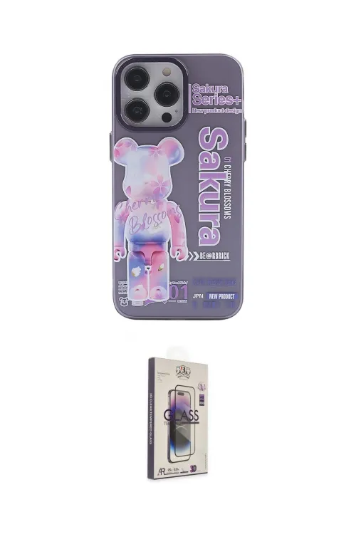 ieg™ iPhone 13 Pro Max Kılıf Zirve Form Özel Seri - Siyah Bilvis 3D Cam Ekran Koruyucu