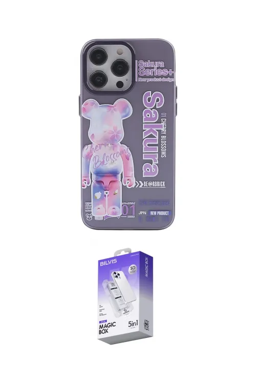 ieg™ iPhone 13 Pro Max Kılıf Zirve Form Özel Seri - Siyah Bilvis 5in1 3D Magic Cam Ekran Koruyucu