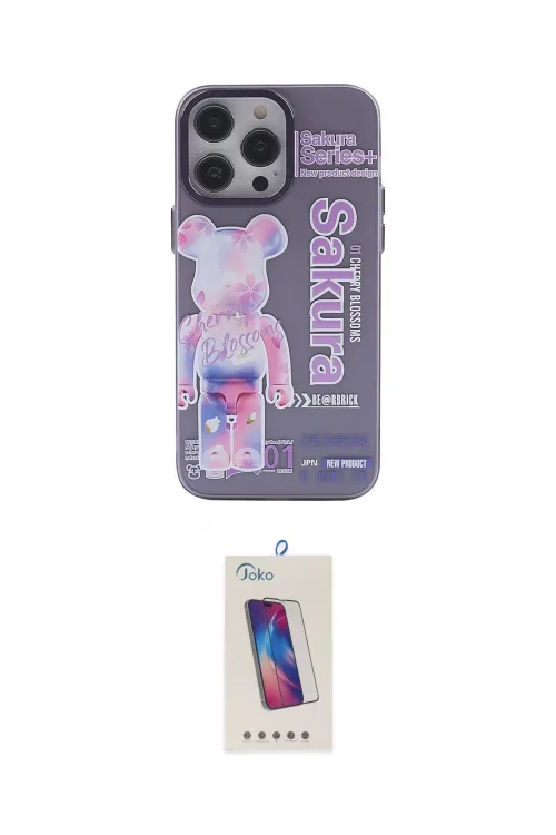 ieg™ iPhone 13 Pro Max Kılıf Zirve Form Özel Seri - Siyah Joko 5D Cam