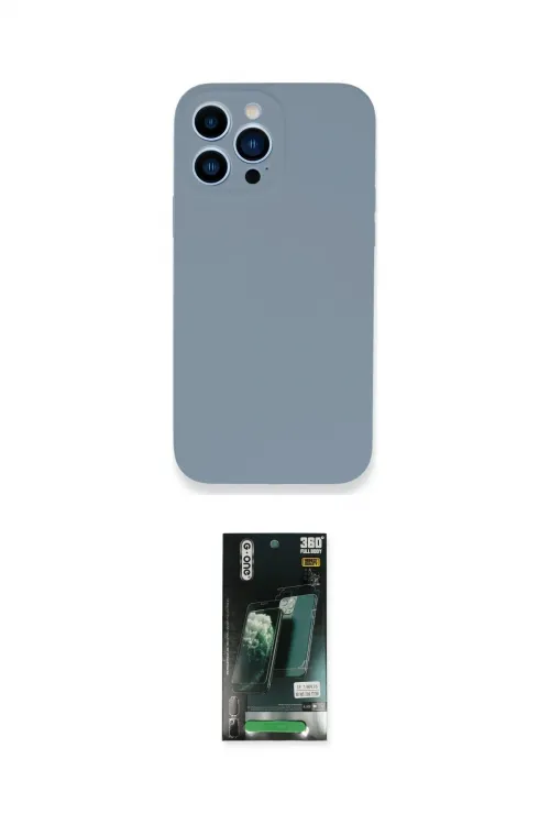 ieg™ iPhone 13 Pro Max Kılıf Zirve Modern Özel Seri - Şeffaf 360 Full Body Arka Koruyucu