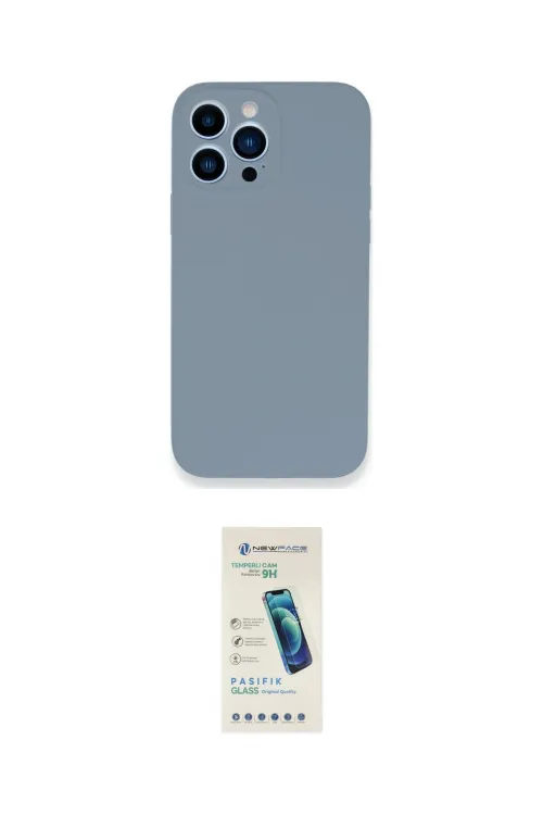 ieg™ iPhone 13 Pro Max Kılıf Zirve Modern Özel Seri - Şeffaf Pasifik Cam Ekran Koruyucu