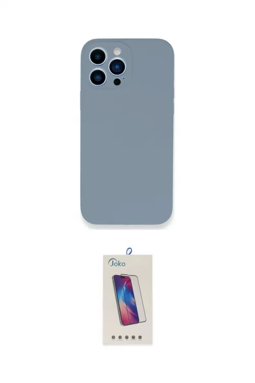 ieg™ iPhone 13 Pro Max Kılıf Zirve Modern Özel Seri - Siyah Joko 5D Cam
