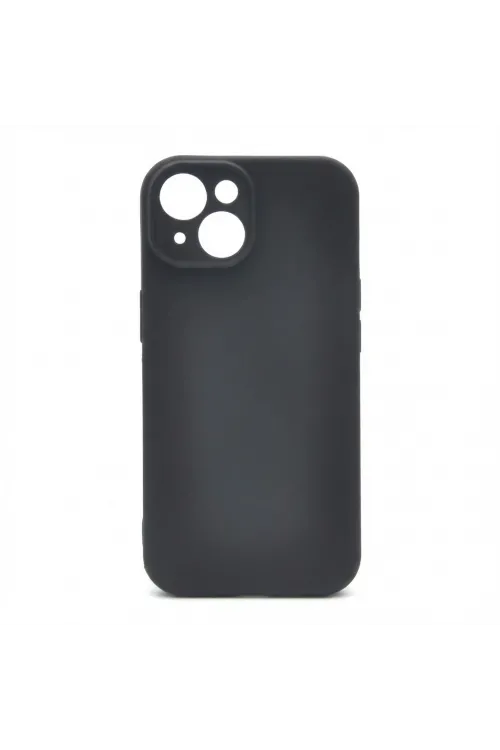 iPhone 13 Uyumlu Esnek Siyah Telefon Kılıfı