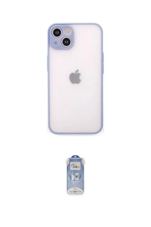 ieg™ iPhone 14 Kılıf Ahenk Çizgi Serisi - Siyah Joko Magic 5D Cam