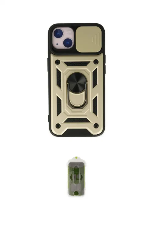 ieg™ iPhone 14 Kılıf Ahenk Klasik - Siyah Joko Magic 5D Hayalet Cam