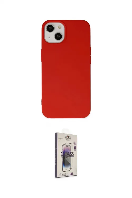 ieg™ iPhone 14 Kılıf Ahenk Serisi - Siyah Bilvis 3D Cam Ekran Koruyucu