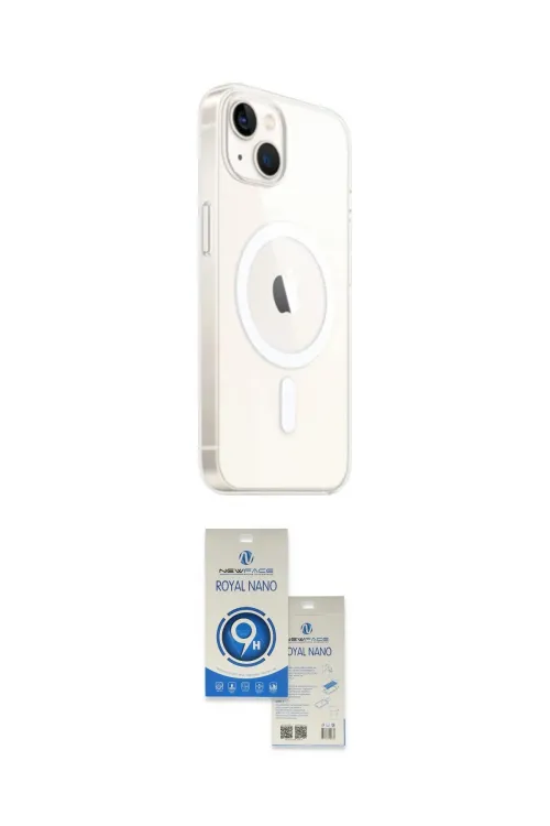 ieg™ iPhone 14 Kılıf Ahenk Yansıma Prime - Şeffaf Royal Nano Ekran Koruyucu