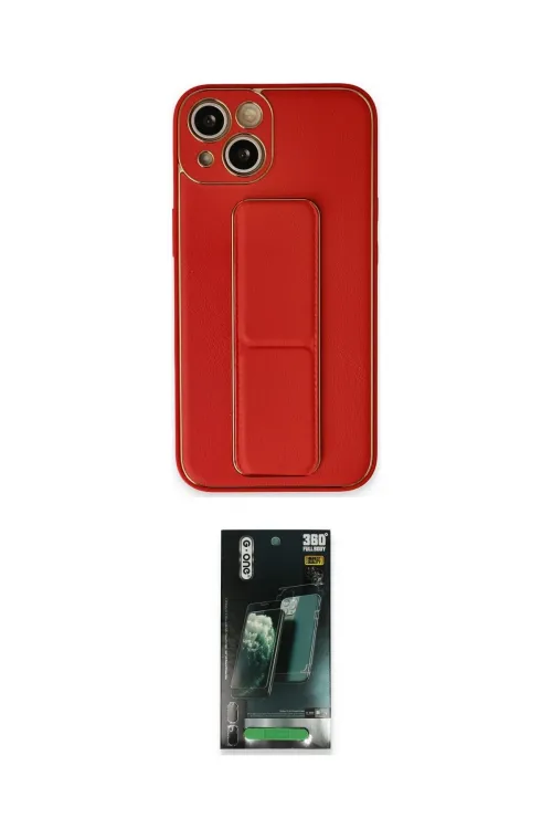ieg™ iPhone 14 Kılıf Akış Doku - Şeffaf 360 Full Body Arka Koruyucu
