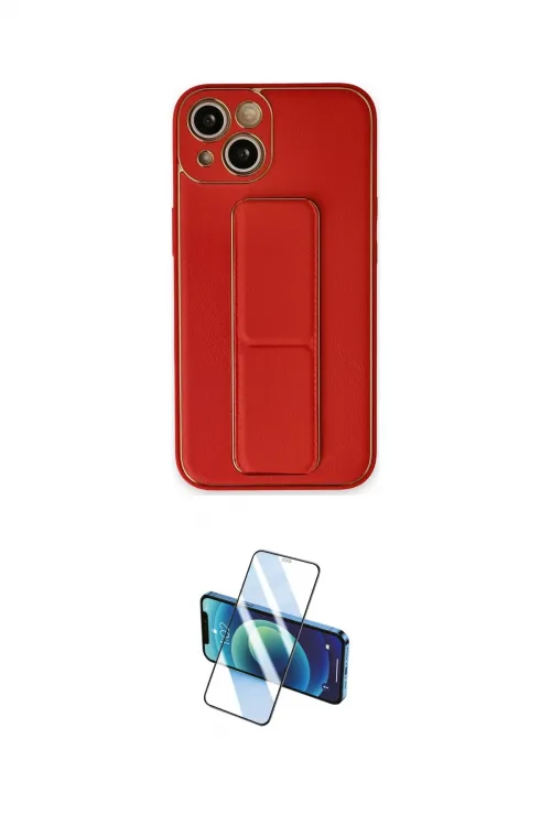 ieg™ iPhone 14 Kılıf Akış Doku - Siyah 3D Antistatik Cam Ekran Koruyucu