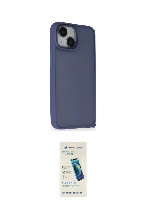 ieg™ iPhone 14 Kılıf Atlas Form - Şeffaf Pasifik Cam Ekran Koruyucu