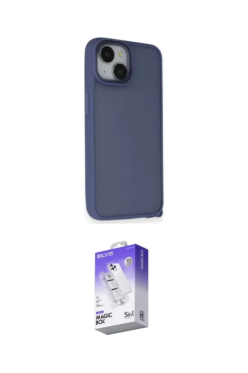 ieg™ iPhone 14 Kılıf Atlas Form - Siyah Bilvis 5in1 3D Magic Cam Ekran Koruyucu