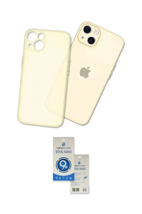 ieg™ iPhone 14 Kılıf Atlas Minimal Prime - Şeffaf Royal Nano Ekran Koruyucu