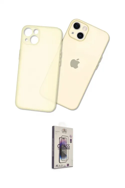 ieg™ iPhone 14 Kılıf Atlas Minimal Prime - Siyah Bilvis 3D Cam Ekran Koruyucu