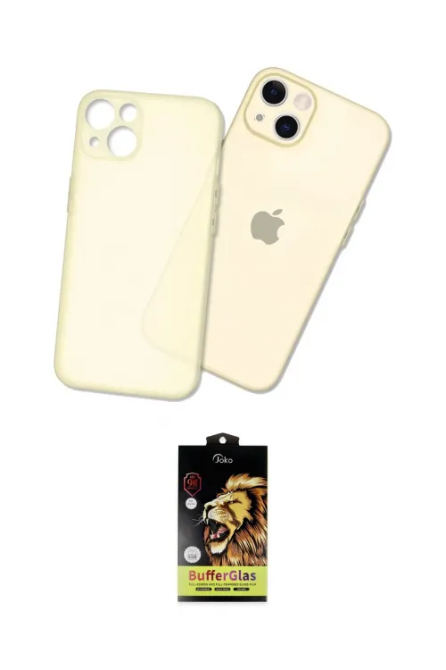 ieg™ iPhone 14 Kılıf Atlas Minimal Prime - Siyah Buffer Cam Ekran Koruyucu
