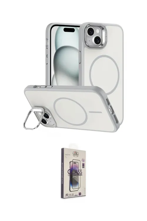 ieg™ iPhone 14 Kılıf Çekirdek Klasik - Siyah Bilvis 3D Cam Ekran Koruyucu