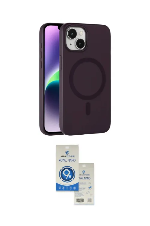 ieg™ iPhone 14 Kılıf Çekirdek Modern Prime - Şeffaf Royal Nano Ekran Koruyucu