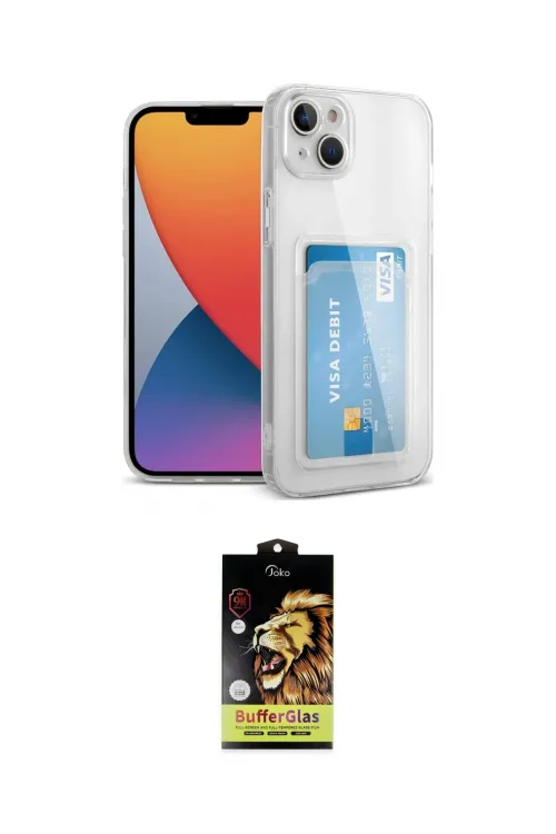 ieg™ iPhone 14 Kılıf Doruk Klasik Koleksiyonu - Siyah Buffer Cam Ekran Koruyucu