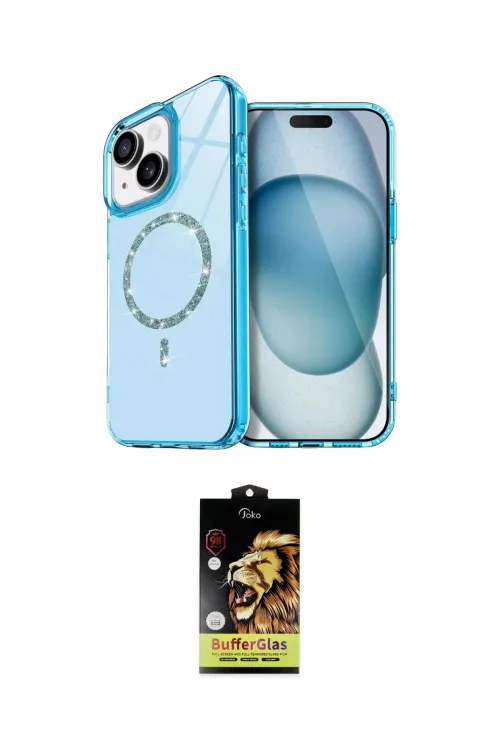 ieg™ iPhone 14 Kılıf Kıvılcım Form Prime - Siyah Buffer Cam Ekran Koruyucu