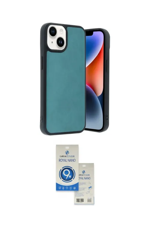 ieg™ iPhone 14 Kılıf Kıvılcım Işık Serisi - Şeffaf Royal Nano Ekran Koruyucu