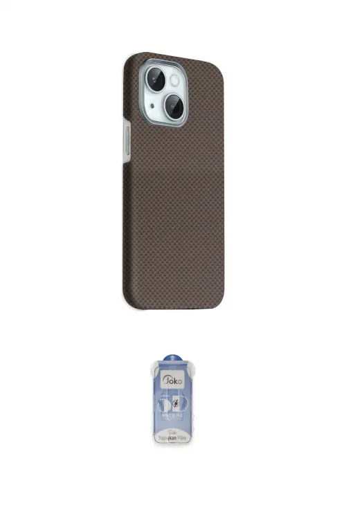 ieg™ iPhone 14 Kılıf Kozmos Klasik Prime - Siyah Joko Magic 5D Cam