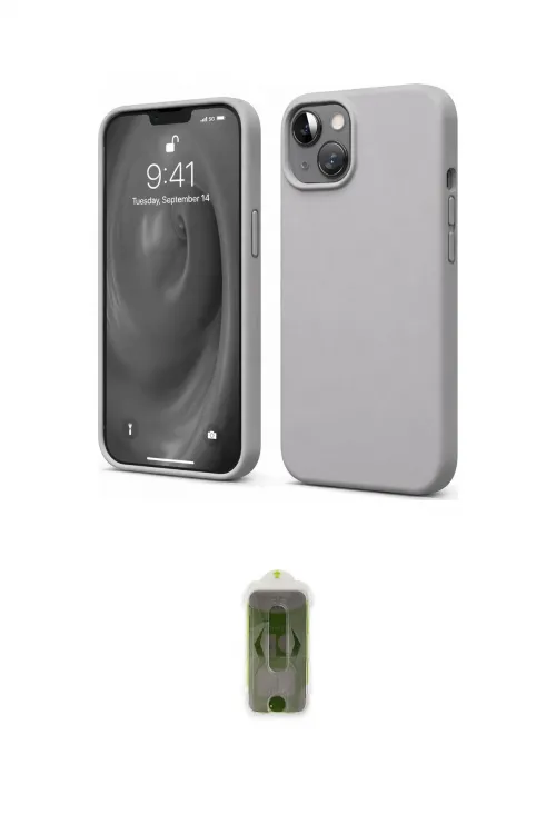 ieg™ iPhone 14 Kılıf Kozmos Yansıma Özel Seri - Siyah Joko Magic 5D Hayalet Cam