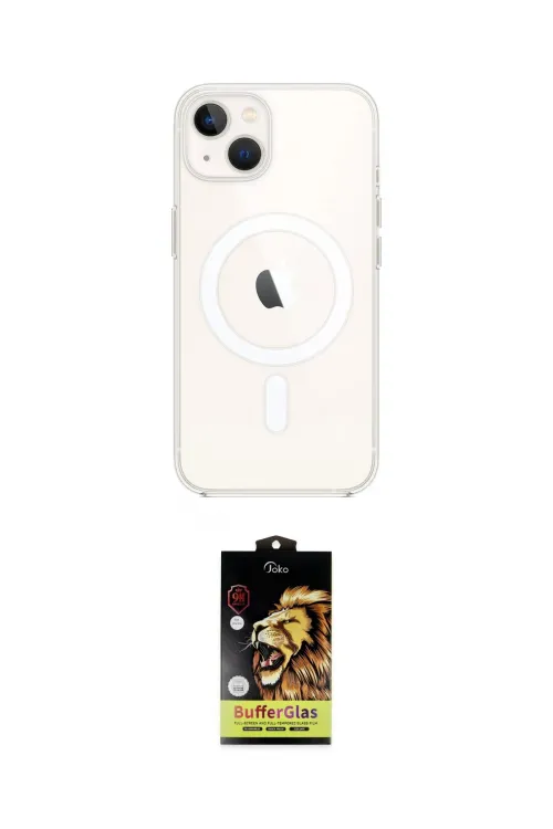 ieg™ iPhone 14 Kılıf Kutup Klasik Serisi - Siyah Buffer Cam Ekran Koruyucu
